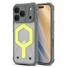 echelon Matrix Series MagSafe Case for Apple iPhone 18 Pro Max / 17 Pro Max - Grey + Green