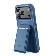 MyBat Pro Maverick Series Rogue Edition MagSafe Case + MagStash Wallet Folio for Apple iPhone 17 Pro Max - Blue