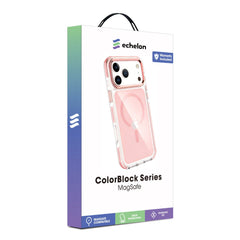 echelon ColorBlock Series MagSafe Case for Apple iPhone 18 Pro / 17 Pro - Pink