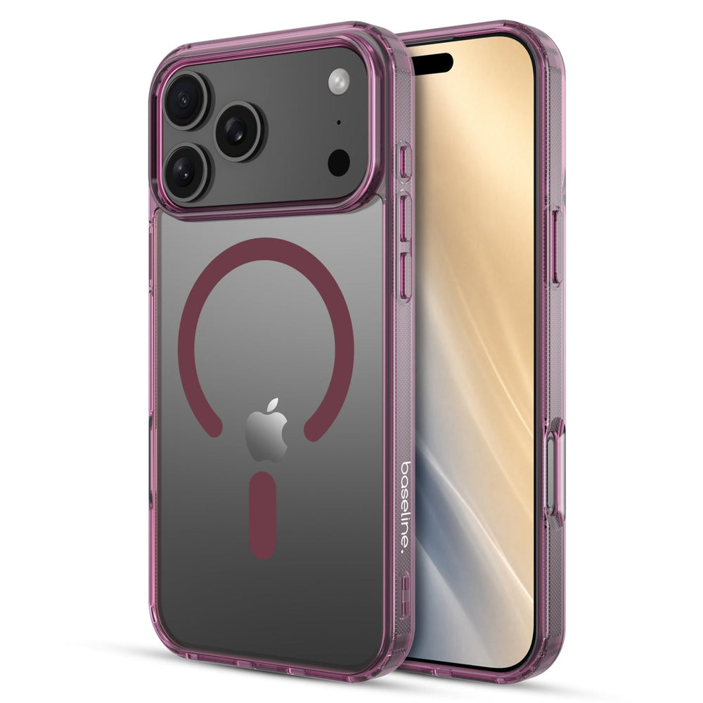 baseline Clear Series MagSafe Case for Apple iPhone 18 Pro / 17 Pro - Burgundy