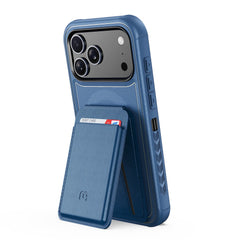 MyBat Pro Maverick Series Rogue Edition MagSafe Case + MagStash Wallet Folio for Apple iPhone 17 Pro - Blue