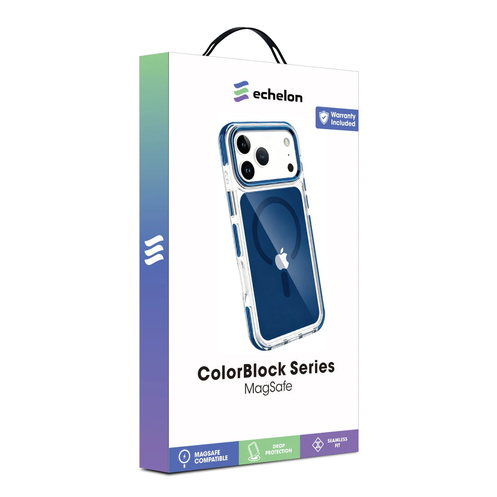 echelon ColorBlock Series MagSafe Case for Apple iPhone 18 Pro Max / 17 Pro Max - Blue