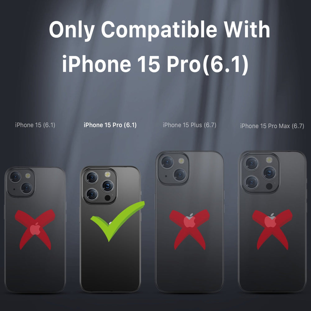 MyBat Pro Stealth Series w/ MagSafe Case for Apple iPhone 15 Pro - Pink / Grey