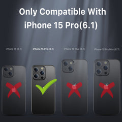 MyBat Pro Stealth Series w/ MagSafe Case for Apple iPhone 15 Pro - Pink / Grey