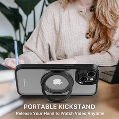 baseline RingRound 360° Kickstand Case w/ MagSafe for Apple iPhone 17e / 16e / 14 / 13 - Pink
