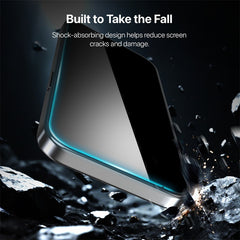 Protection d'écran en verre trempé anti-espion pleine couverture baseline pour Apple iPhone 16 / 15 / 15 Pro / 14 Pro