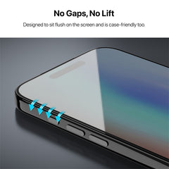 baseline Privacy Full Coverage Tempered Glass Screen Protector for Apple iPhone 17 Pro - Black