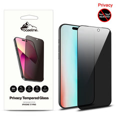 baseline Privacy Full Coverage Tempered Glass Screen Protector for Apple iPhone 17 Pro