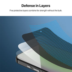 baseline Privacy Full Coverage Tempered Glass Screen Protector for Apple iPhone 17 / 16 Pro