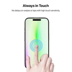 baseline Privacy Full Coverage Tempered Glass Screen Protector for Apple iPhone 17 / 16 Pro