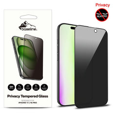 baseline Privacy Full Coverage Tempered Glass Screen Protector for Apple iPhone 17 / 16 Pro