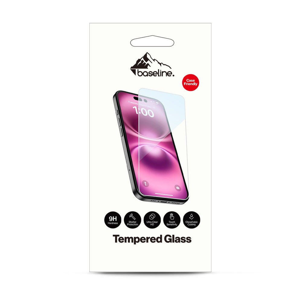 baseline Tempered Glass Screen Protector (2.5D) for Apple iPhone Duo - Clear