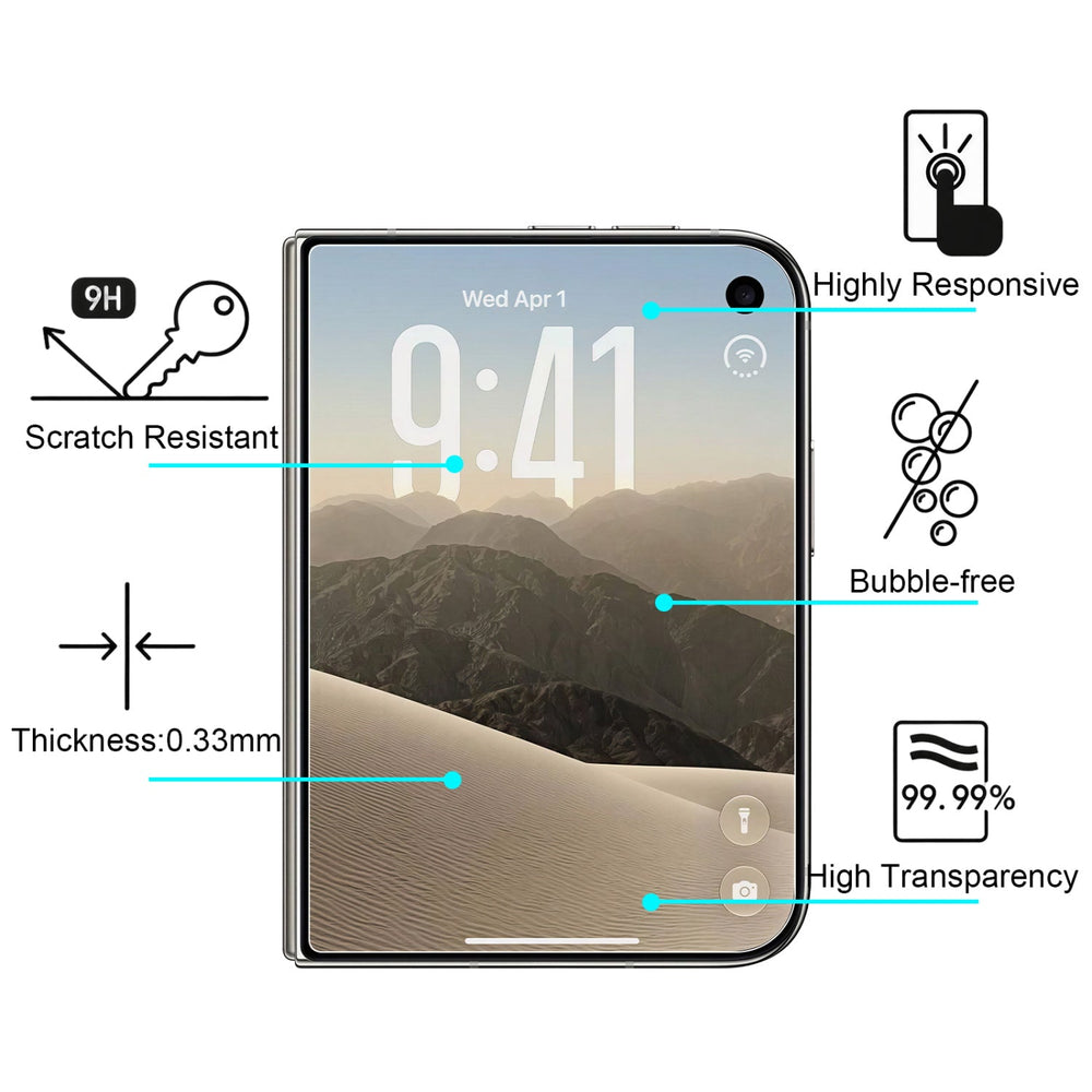 baseline Tempered Glass Screen Protector (2.5D) for Apple iPhone Duo - Clear