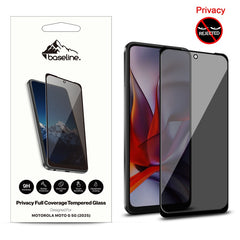 Protection d'écran en verre trempé anti-espion baseline Full Coverage pour Motorola Moto G 5G (2025)