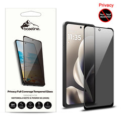 baseline Privacy Full Coverage Tempered Glass Screen Protector for Motorola Moto G Power 5G (2026)
