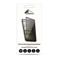 baseline Privacy Full Coverage Tempered Glass Screen Protector for Motorola Moto G Play (2026)