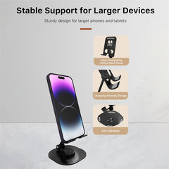 baseline 360° View Rotating Stand for Phones and Tablets – Black