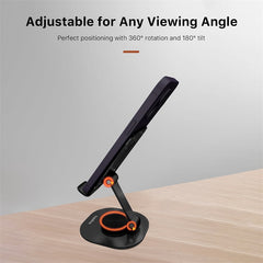 baseline 360° View Rotating Stand for Phones and Tablets – Black