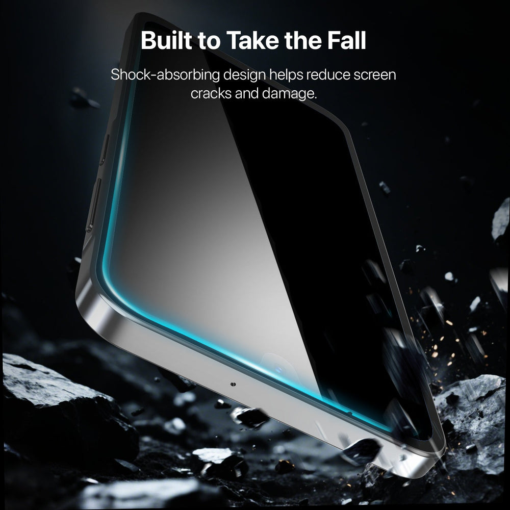 baseline Privacy Full Coverage Tempered Glass Screen Protector for Samsung Galaxy A18 5G / A17 5G / A16 5G - Black