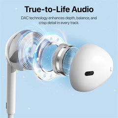 baseline USB-C Wired Earbuds w/ Microphone and In-Line Controls