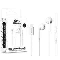 baseline USB-C Wired Earbuds w/ Microphone and In-Line Controls