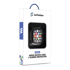 echelon Fusion Protector Case (with Tempered Glass Screen Protector) for Apple Watch Series 4 40mm - Transparent Clear