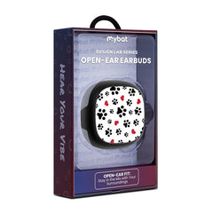 Audífonos abiertos MyBat Design Lab - Huellas y corazones