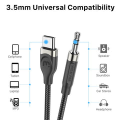 Connecteur audio mâle USB-C vers 3,5 mm MyBat Pro 4FT