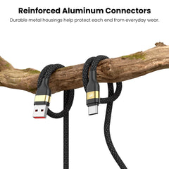 MyBat Pro USB-A to USB-C Braided Charging Cable - 6FT