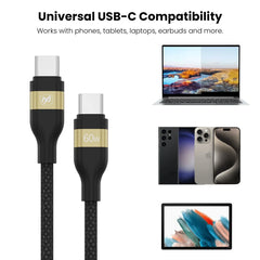 MyBat Pro 60W USB-C to USB-C Braided Charging Cable - 4FT