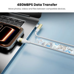 MyBat Pro 240W USB-C to USB-C 90 Degree Right Angle Charging Cable – 6FT