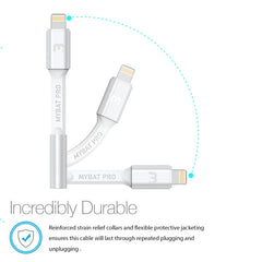 Adaptador de conector Lightning MFi MyBat Pro a 3,5 mm