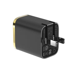 MyBat Pro 45W Dual-Port Digital Display GaN Wall Charger - Black