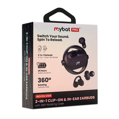 MyBat Pro Revolver 2-in-1 Clip-On & In-Ear Earbuds + Rotating Case