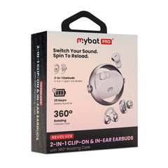 MyBat Pro Revolver 2-in-1 Clip-On & In-Ear Earbuds + Rotating Case