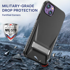 MyBat Pro Beyonder Series Case with Kickstand + Tempered Glass for Apple iPhone 14 Plus