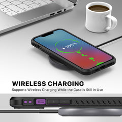 MyBat Pro Beyonder Series Case with Kickstand + Tempered Glass for Apple iPhone 14 Plus