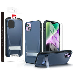MyBat Pro Beyonder Series Case with Kickstand + Tempered Glass for Apple iPhone 14 Plus