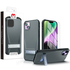 MyBat Pro Beyonder Series Case with Kickstand + Tempered Glass for Apple iPhone 14 Plus