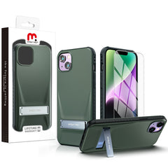 MyBat Pro Beyonder Series Case with Kickstand + Tempered Glass for Apple iPhone 14 Plus