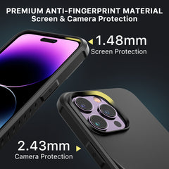 MyBat Pro Beyonder Series Case with Kickstand + Tempered Glass for Apple iPhone 14 Pro