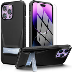 MyBat Pro Beyonder Series Case with Kickstand + Tempered Glass for Apple iPhone 14 Pro Max