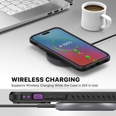 MyBat Pro Beyonder Series Case with Kickstand + Tempered Glass for Apple iPhone 14 Pro Max