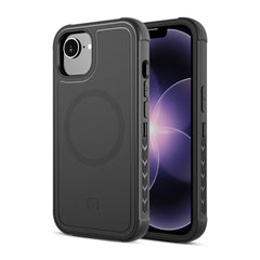 MyBat Pro Maverick Series MagSafe Case with Holster and Tempered Glass for Apple iPhone 17e / 16e / 14 / 13