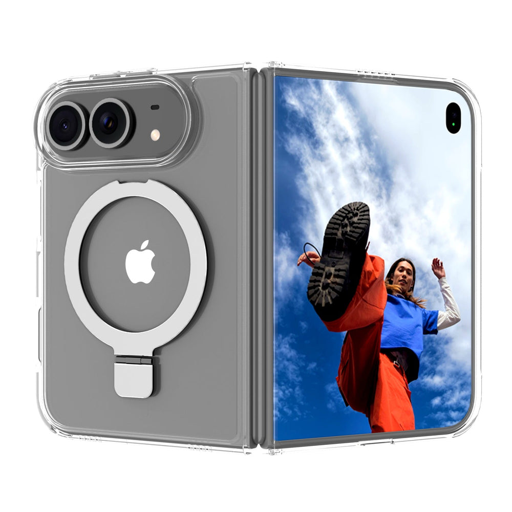 MyBat Pro Shade Series Case w/ MagSafe Ring Stand for Apple iPhone Duo - Clear