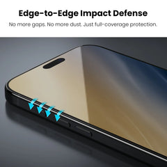 MyBat Pro 2-Way Privacy Tempered Glass Screen Protector with Installation Tray for Apple iPhone 18 Pro