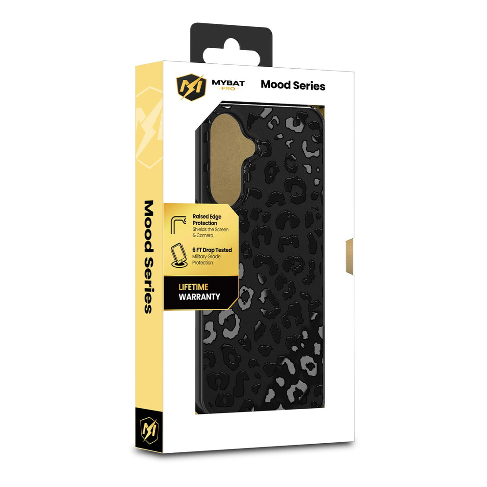 MyBat Pro Mood Series Case for Samsung Galaxy A18 5G / A17 5G / A16 5G - Black Leopard