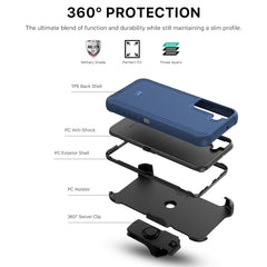 Funda MyBat Pro Maverick Series con funda para Samsung Galaxy S22