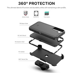 Funda MyBat Pro Maverick Series con funda para Samsung Galaxy S22 Plus