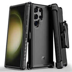 MyBat Pro Maverick Series Case with Holster for Samsung Galaxy S23 Ultra